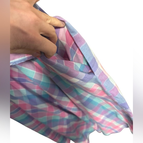 Plaid Vintage American Shirt Dress with Pockets! - Picture 3 of 5